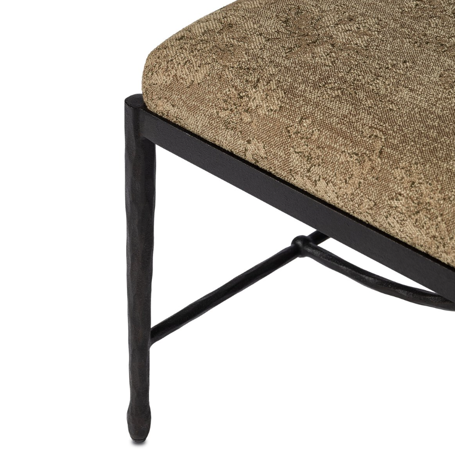 Jade Accent Stool: Up-Close Product Corner View