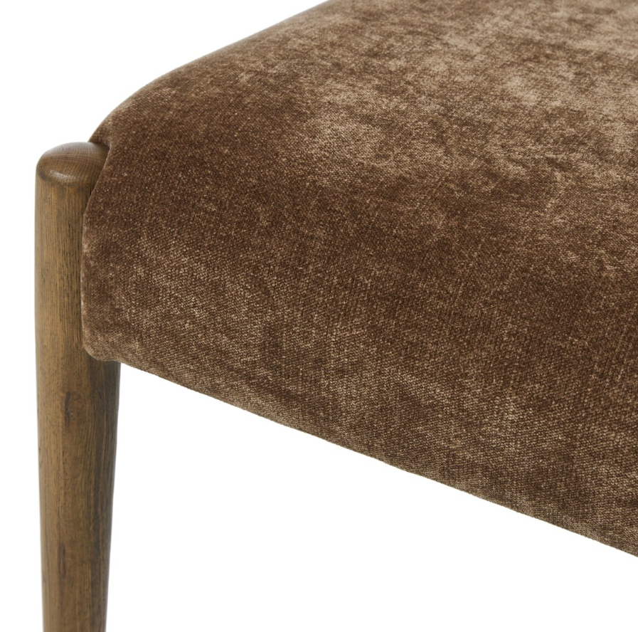 Jayla Armless Dining Chair-Altair Mushroom: Up-Close Product View