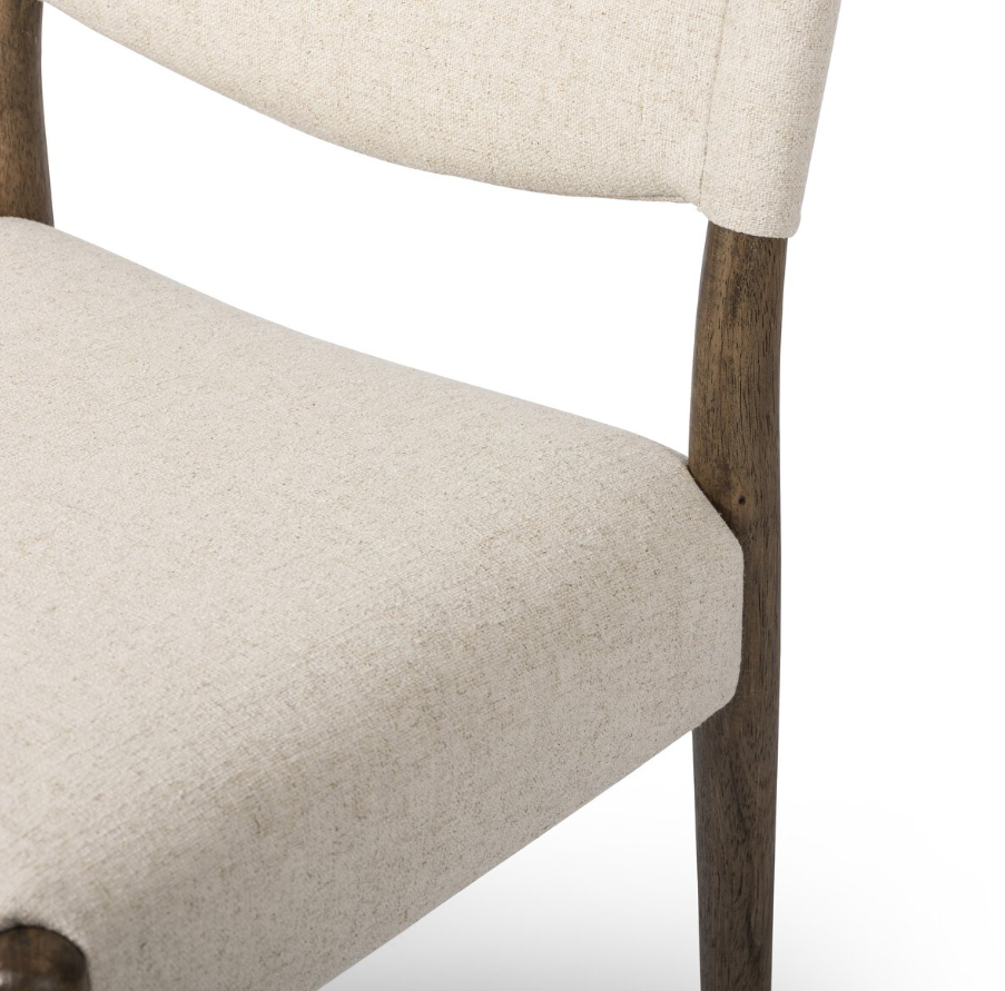 Jayla Armless Dining Chair-Antwerp Natural: Up-Close Product View