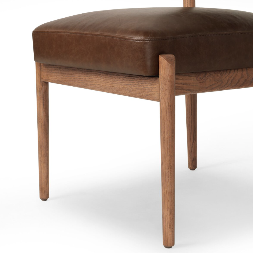 Jazelle Dining Chair-Taupe Shearling: Product Seat View