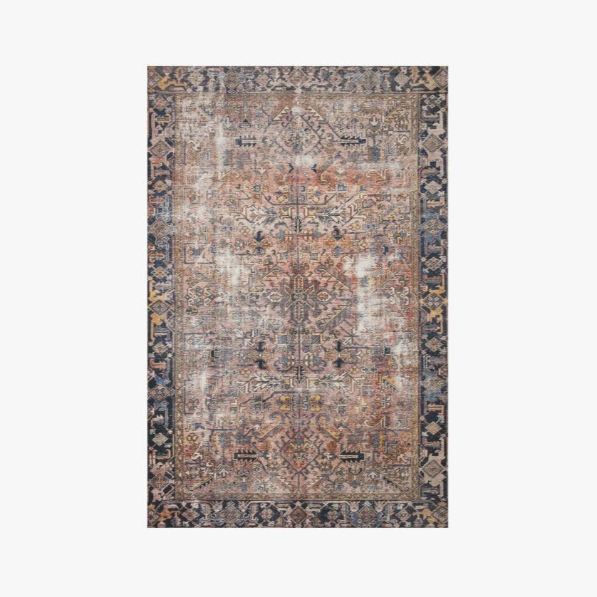 Chris Loves Julia X Loloi Jules Rug in Terracotta/Multi: Available at City Home PDX