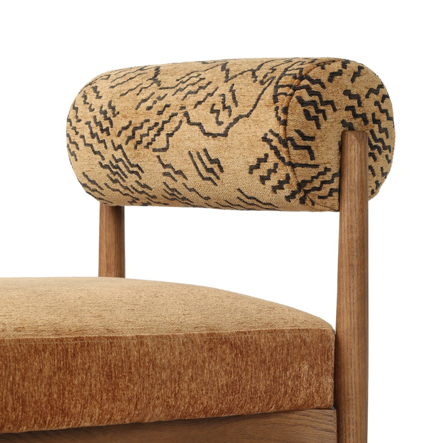 Jazelle Counter Stool-Dharma Ochre: Product Backrest View