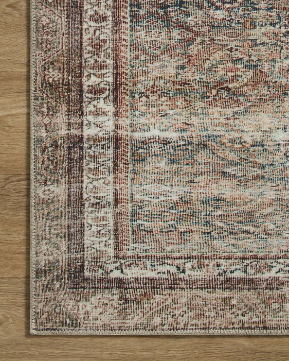 Chris Loves Julia X Loloi Jules Rug in Ink/Terracotta: Product Pattern View