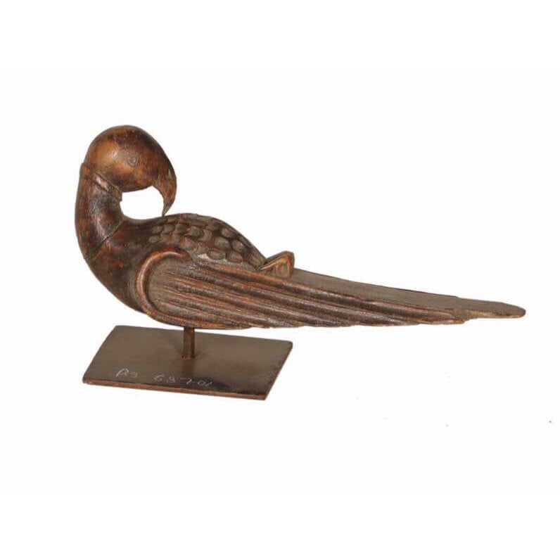 Hand Carved Exotic Bird Statue - shop unique home decor at City Home