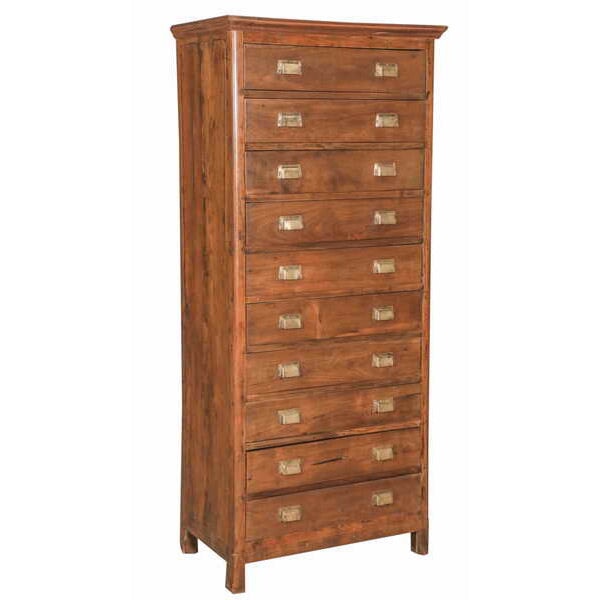 Teak Chest with 10 Drawers - shop unique storage furniture at the City Home Heritage Market