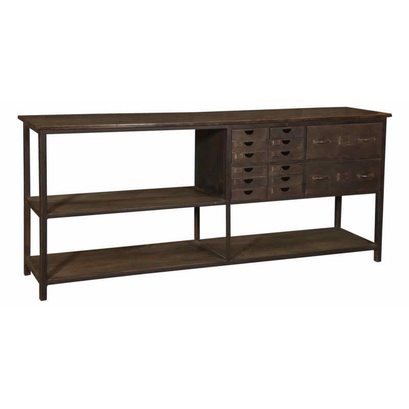 Iron & Teak Sideboard Style A - shop industrial furniture at City Home
