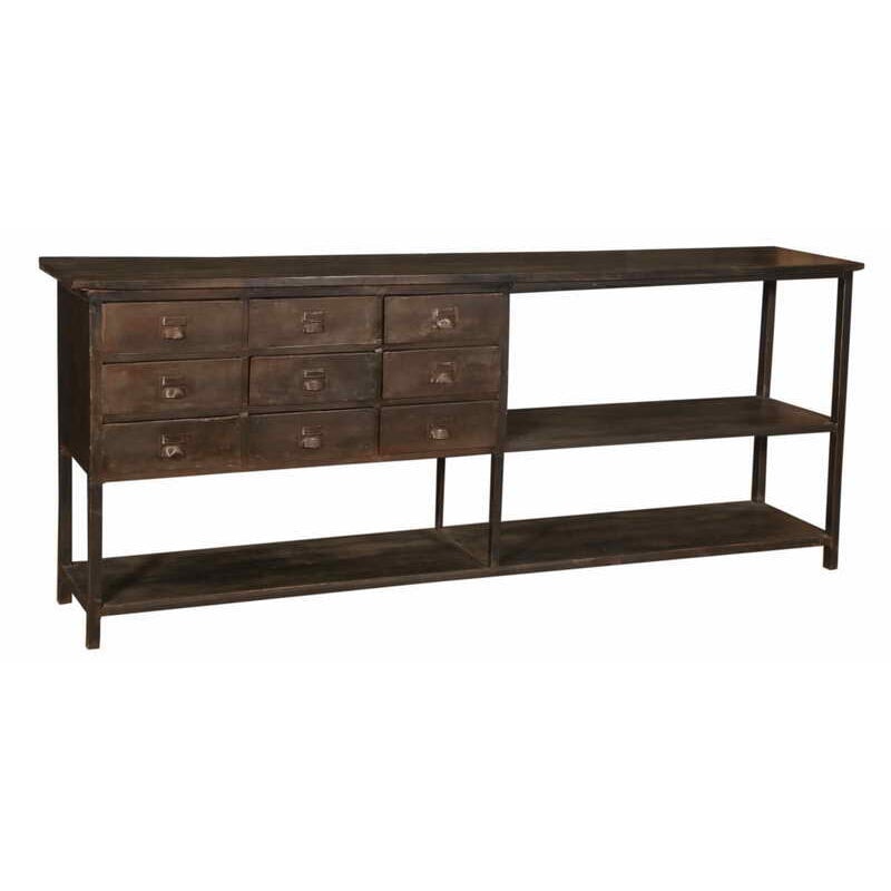 Iron & Teak Sideboard Style B - shop industrial furniture at City Home