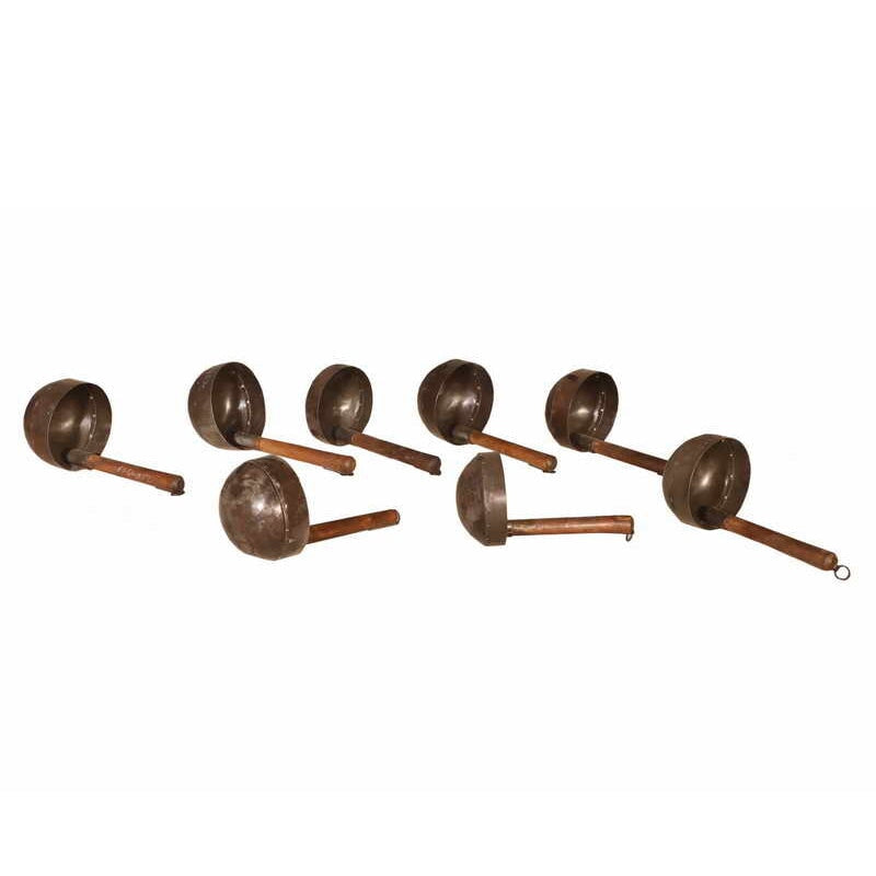 Vintage Iron Spoon with Teak Handle style 3