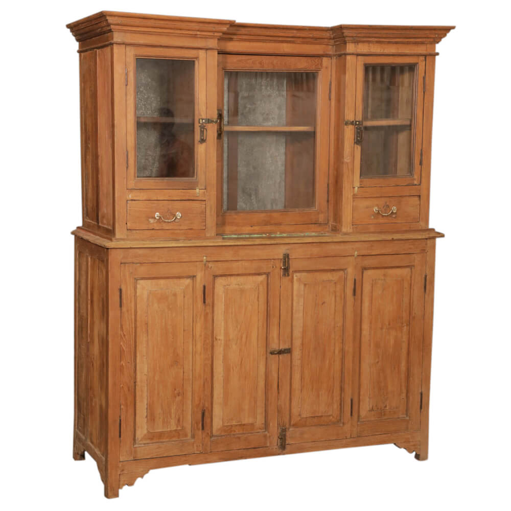 Artisan Hutch with Glass - Style A - shop unique vintage and reclaimed furniture at City Home