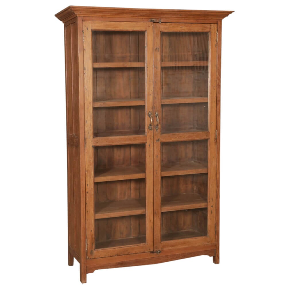 Teak Cabinet with Glass Style C - shop one of a kind furniture at City Home