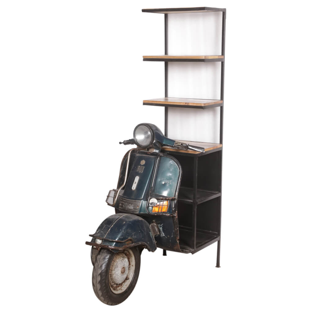 Iron bike bar with shelves - shop reclaimed and vintage furniture at City Home's Heritage Market