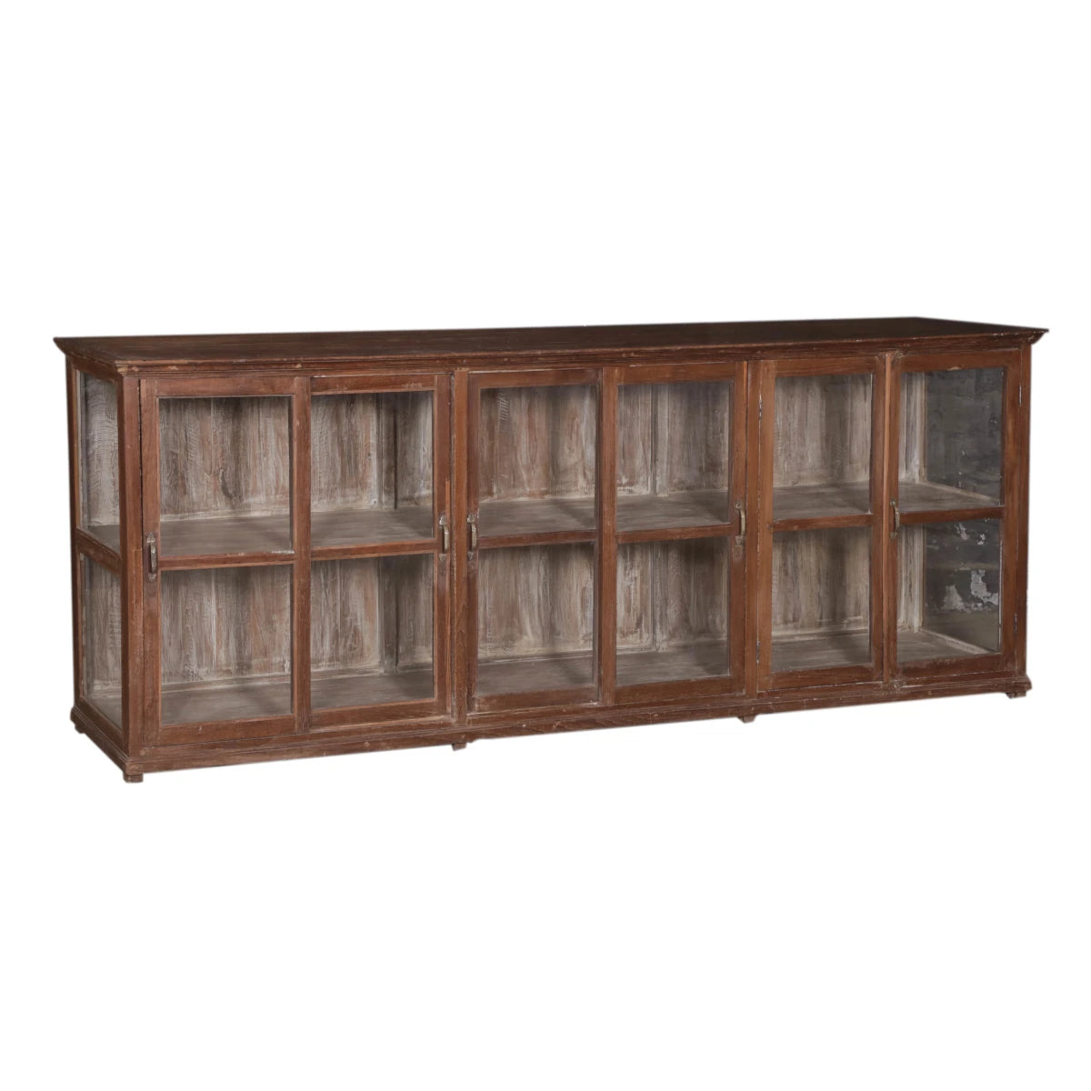 Handcrafted Teak Wood Display Cabinet - shop handmade solid wood furniture at City Home