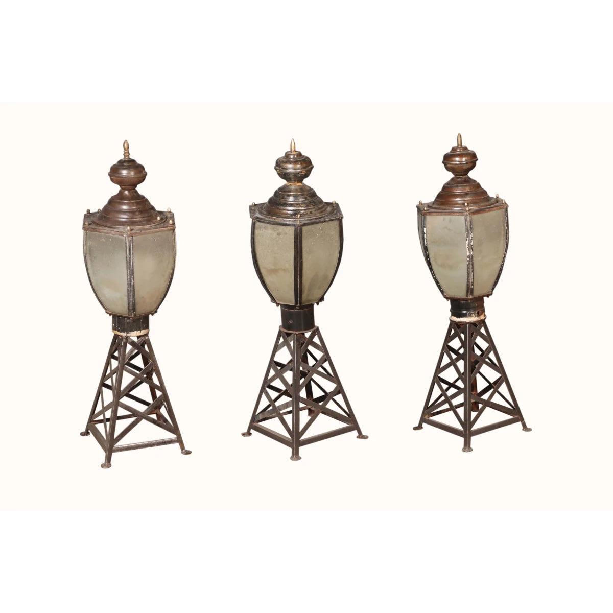 Handcrafted Iron Lamp-Style C - shop reclaimed decor at City Home