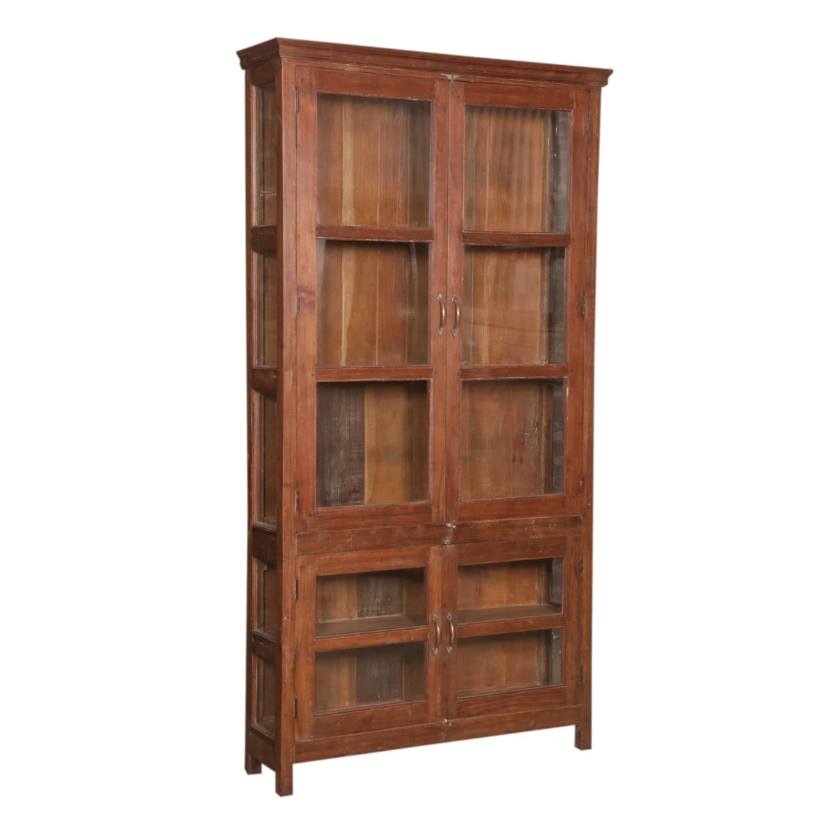 Teak Cabinet with Glass: Available at City Home PDX
