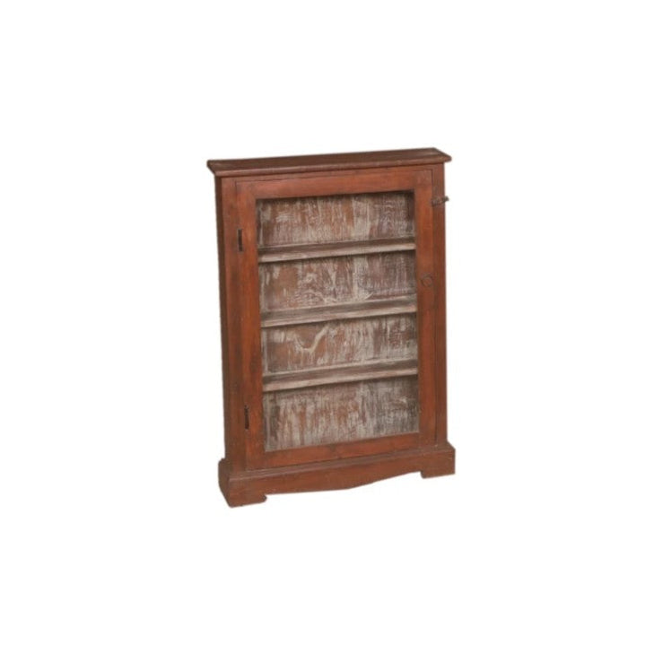 Teak Display Cabinet with Glass-Style A: Product View