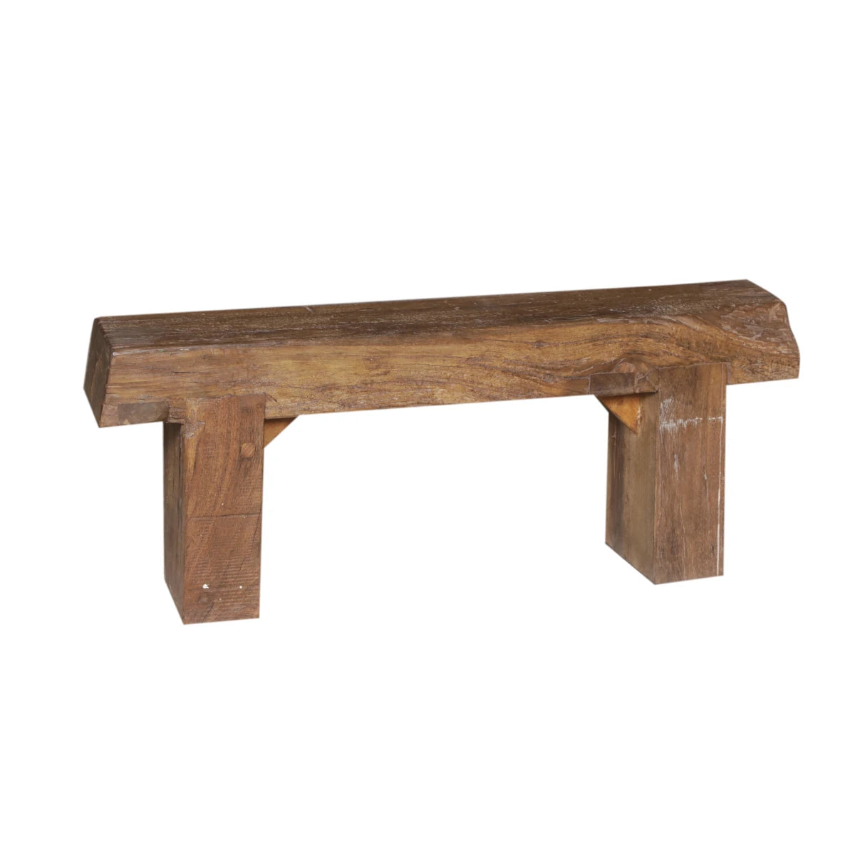 Artisan Crafted Wooden Bench-Style C: Product View