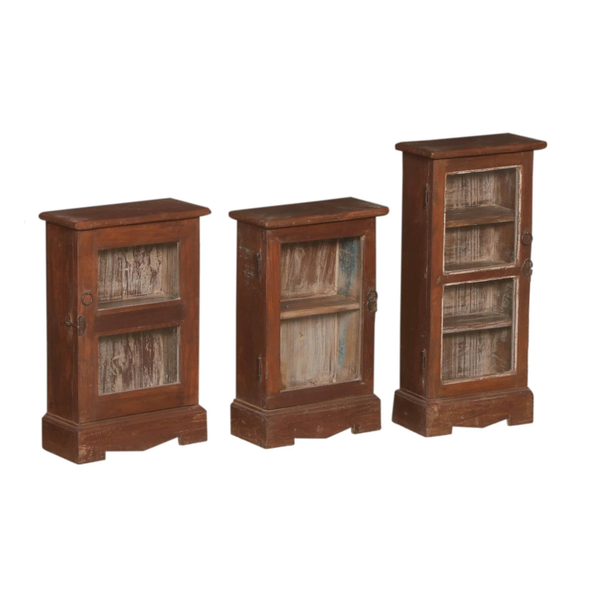 Wooden Display Cabinet with Glass-Style B: Available at City Home PDX