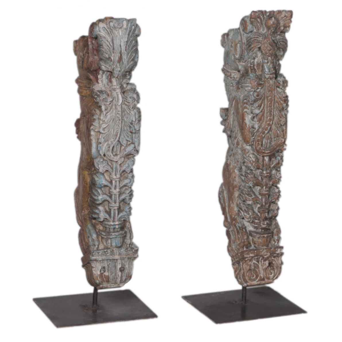 Wooden Bracket with Iron Stand-Style A: Available at City Home PDX