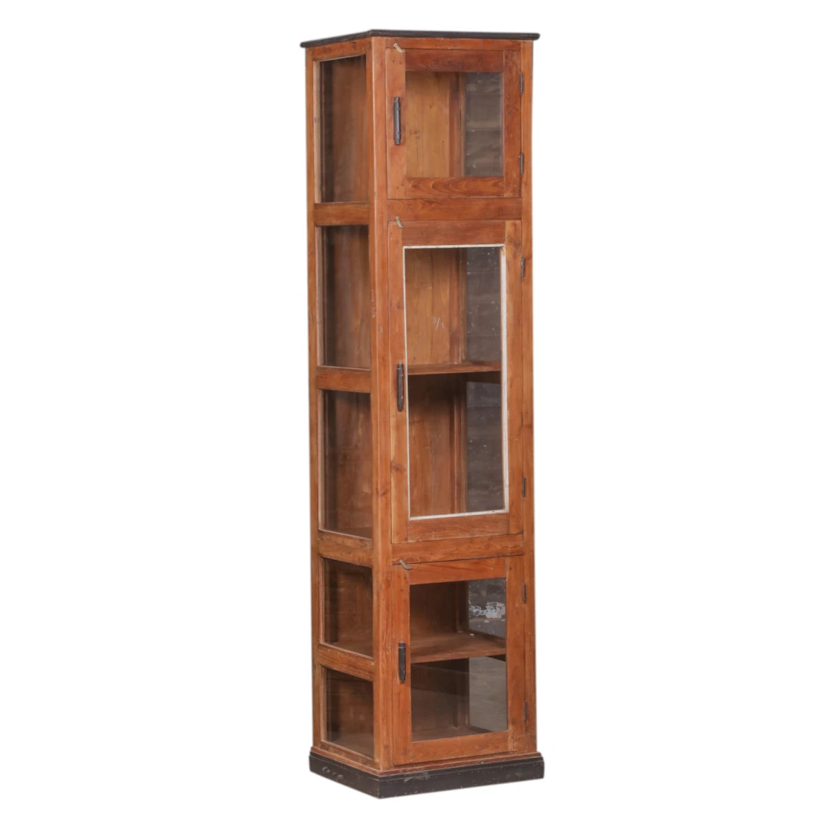 Teak Display Cabinet with Glass-Style Two: Product View