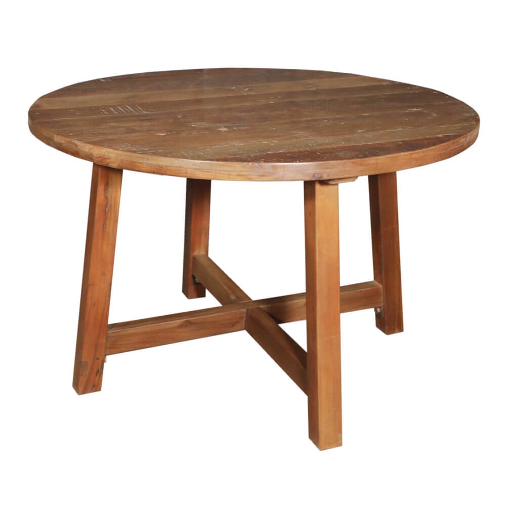 Round Teak Table - shop vintage and reclaimed furniture at City Home
