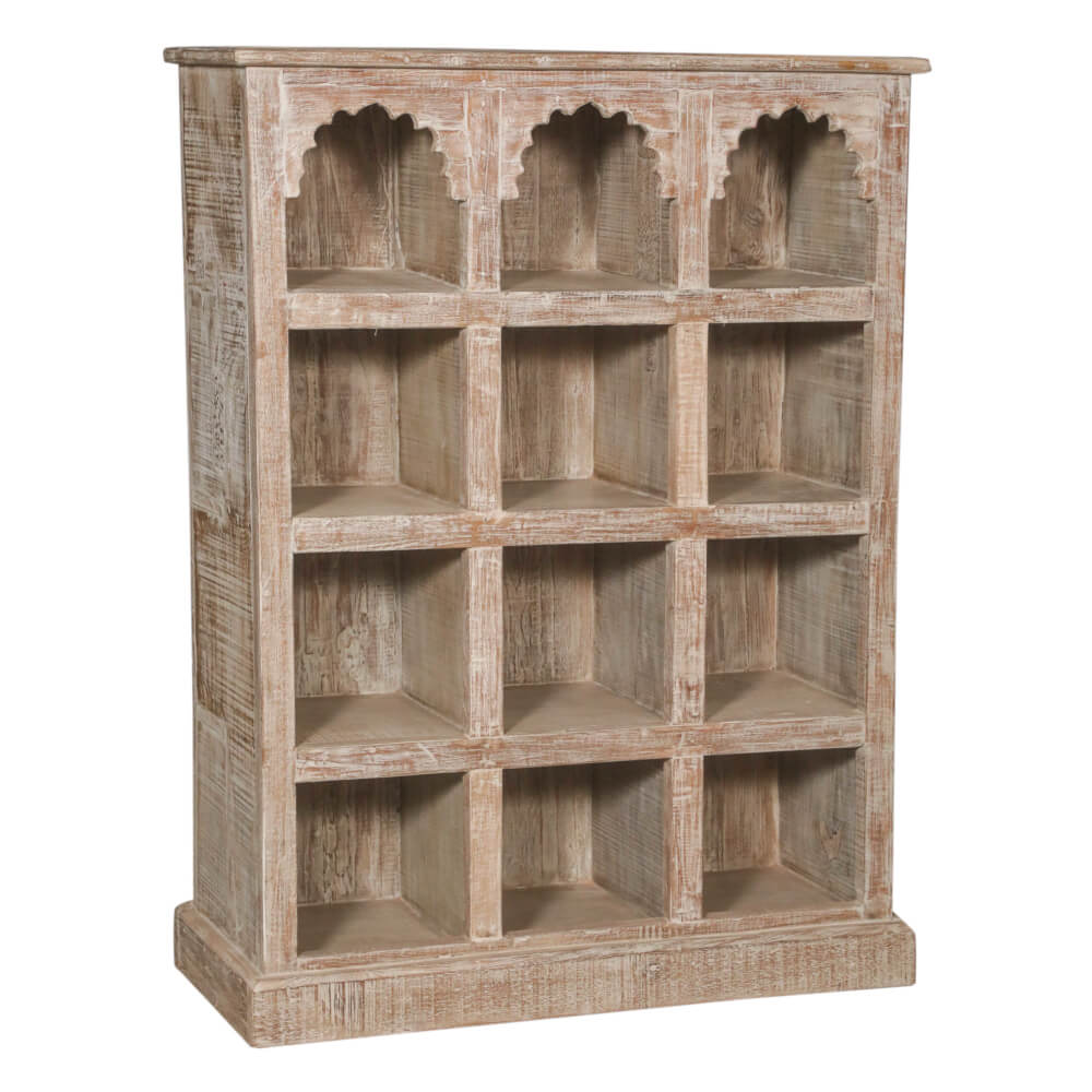 Teak wood bookcase - shop shelving from City Home