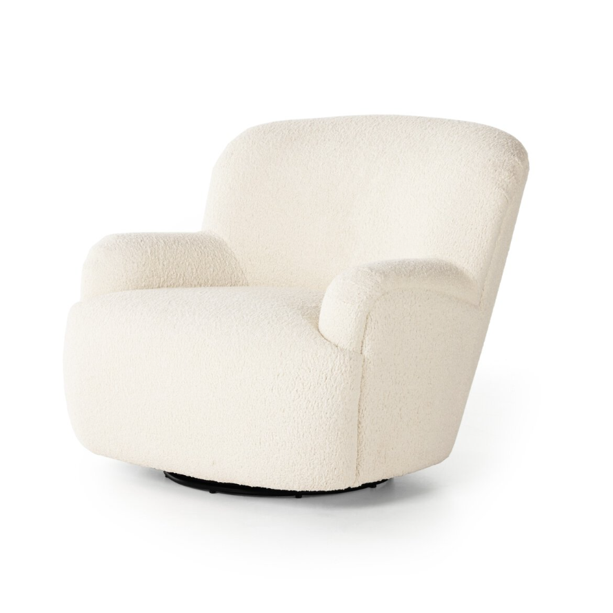 Kadon Swivel Chair-Sheepskin Natural: Product View