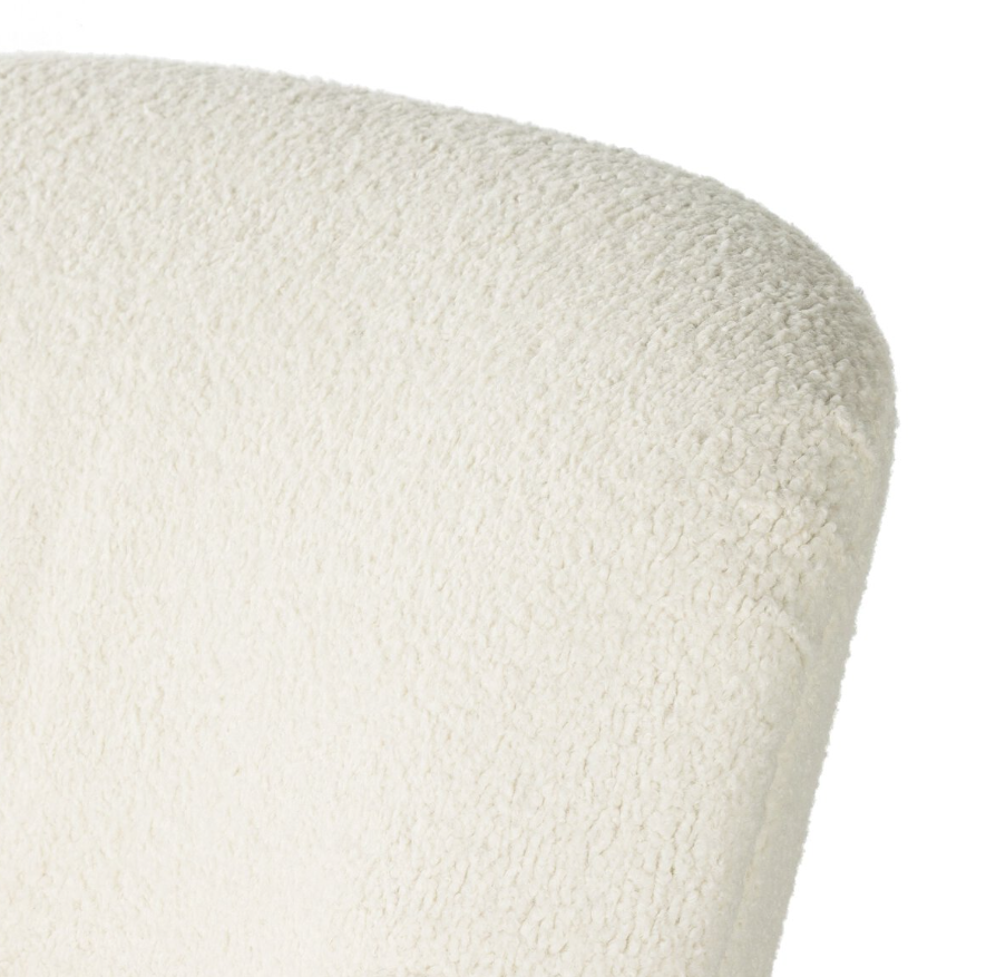 Kadon Swivel Chair-Sheepskin Natural: Product Backrest View