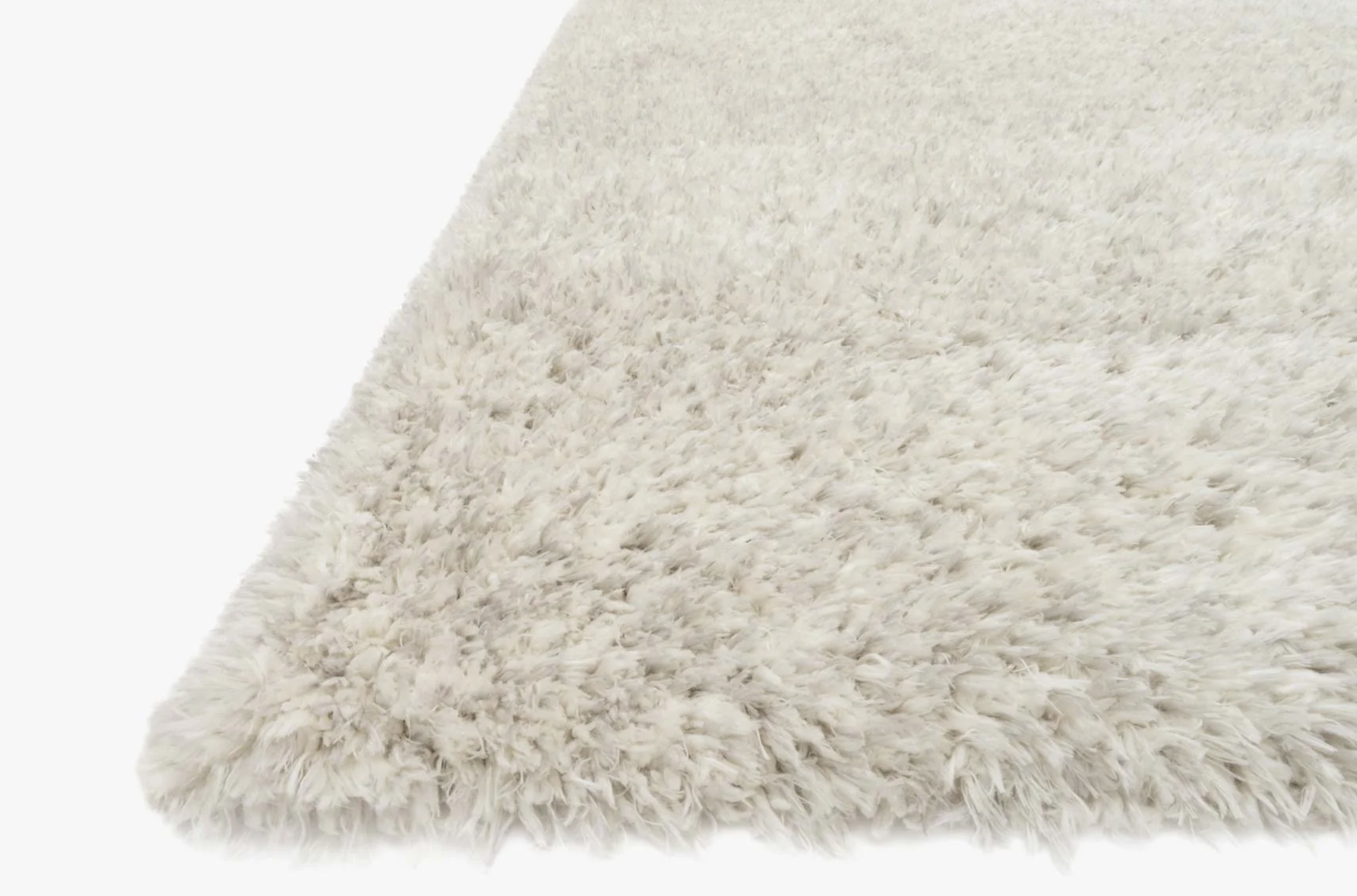 Kayla Shag Rug-Light Grey: Product Pile Height View