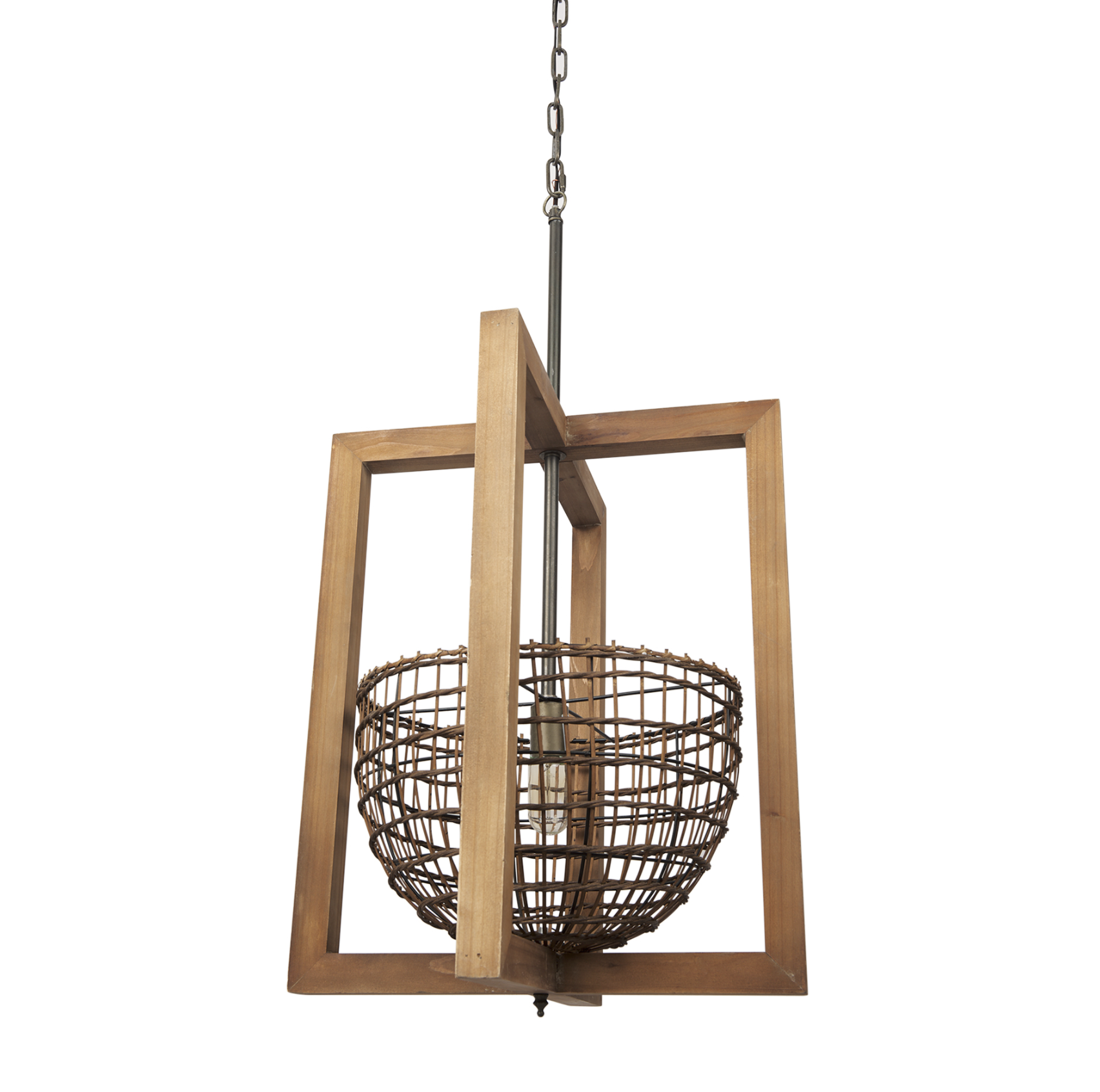 Kiley Basket Lantern Pendant Light: Available at City Home PDX