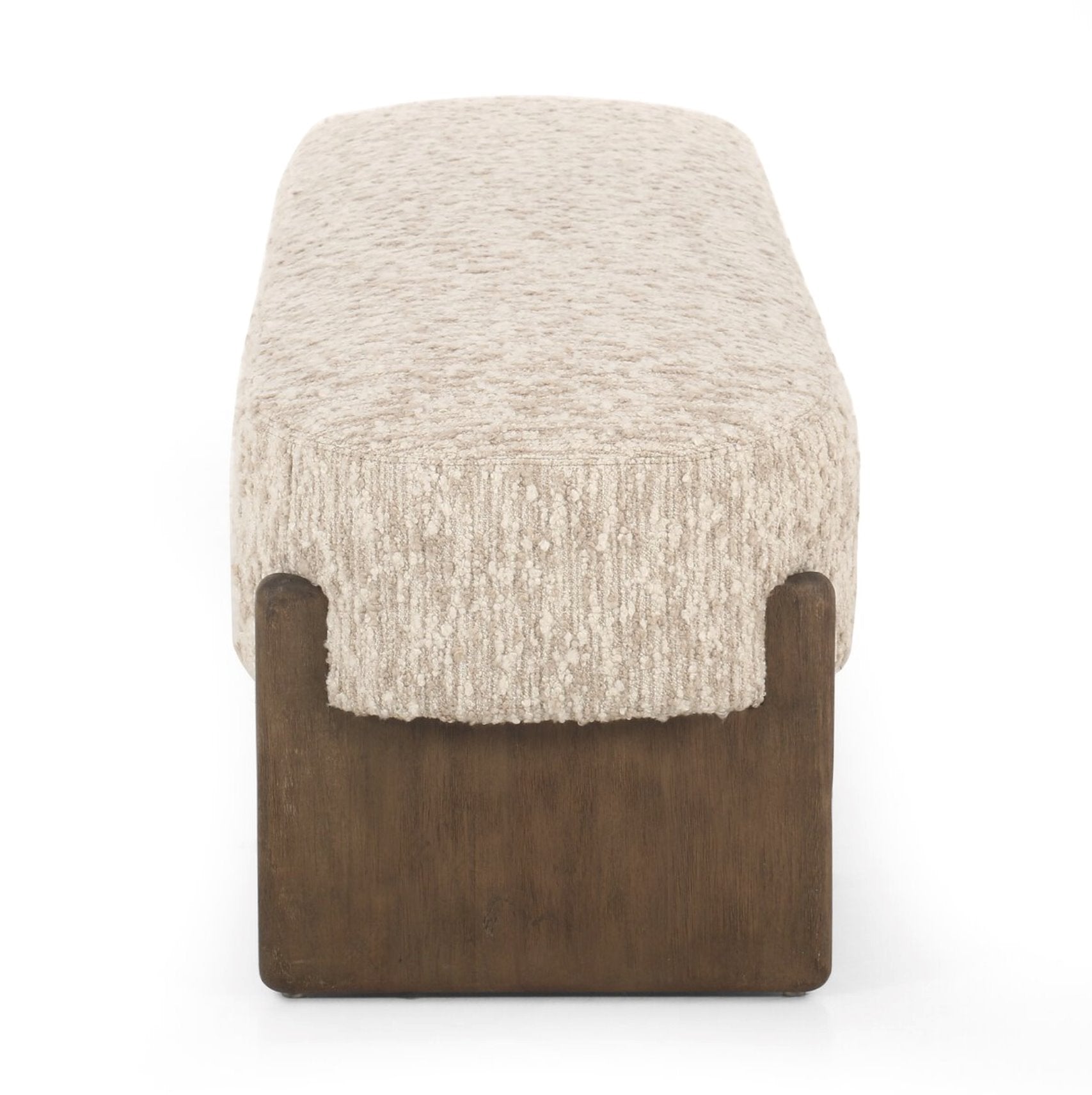 Kirby Accent Bench-Solema Cream: Product Side View