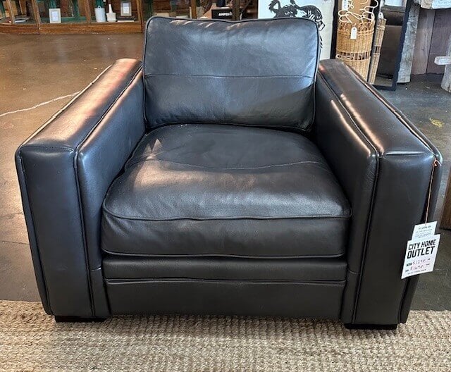 Napa Leather Chair: Available at City Home PDX Outlet