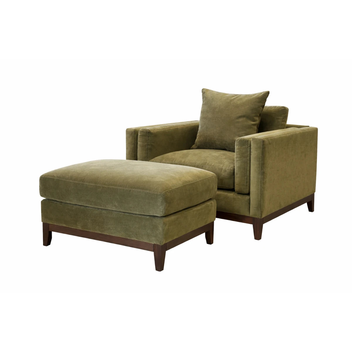 Kelsey Arm Chair with Ottoman: Available at City Home PDX