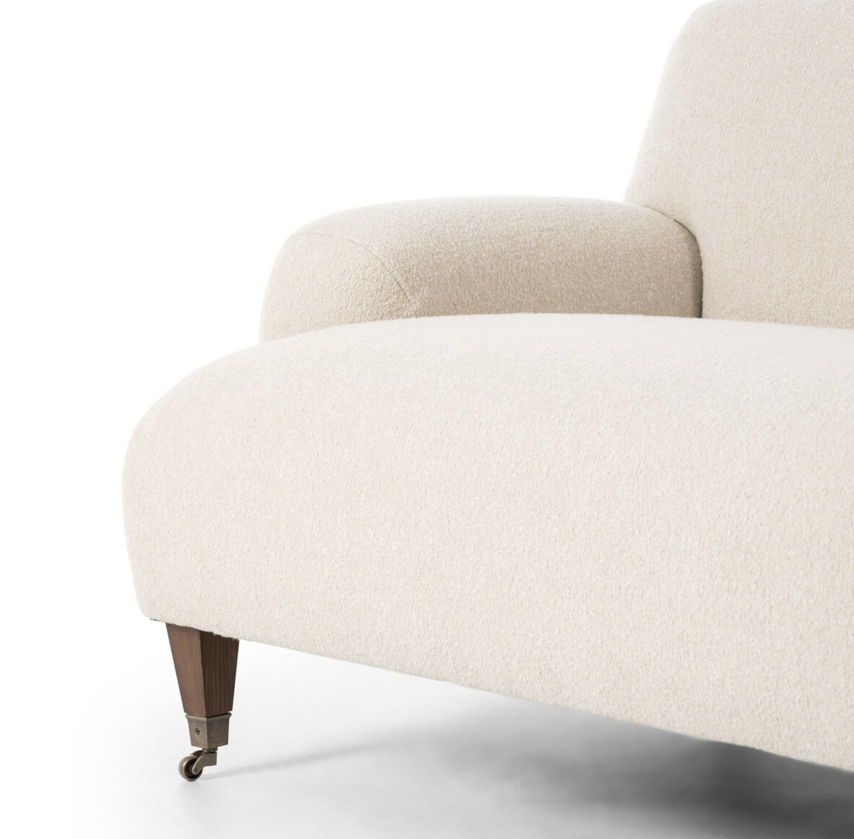 Amber Lewis x Four Hands Kent Sofa-Crete Sand: Up-Close Product View
