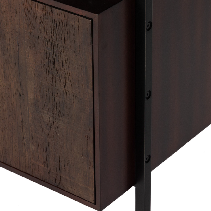 Lauren Desk-Natural Peroba: Up-Close Product View