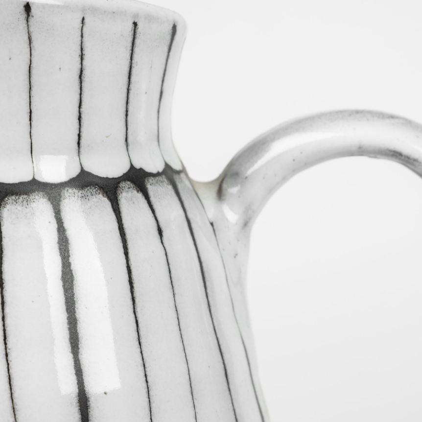 Lome Ceramic Water Pitcher: Up-Close Product View