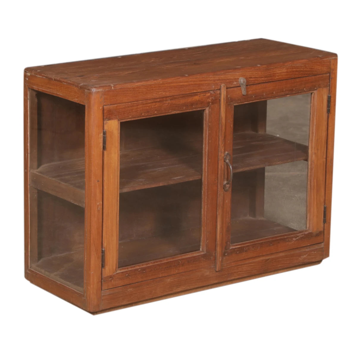 Teak Cabinet with Glass-Style Two: Product View