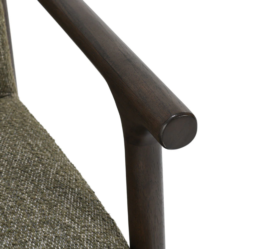 Lucia Swivel Accent Chair: Product Armrest View