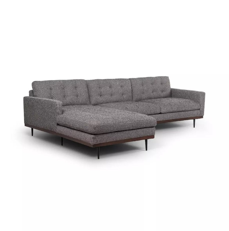 Lexi 2 Piece Sectional in Capri Ebony with Left Chaise: Product View