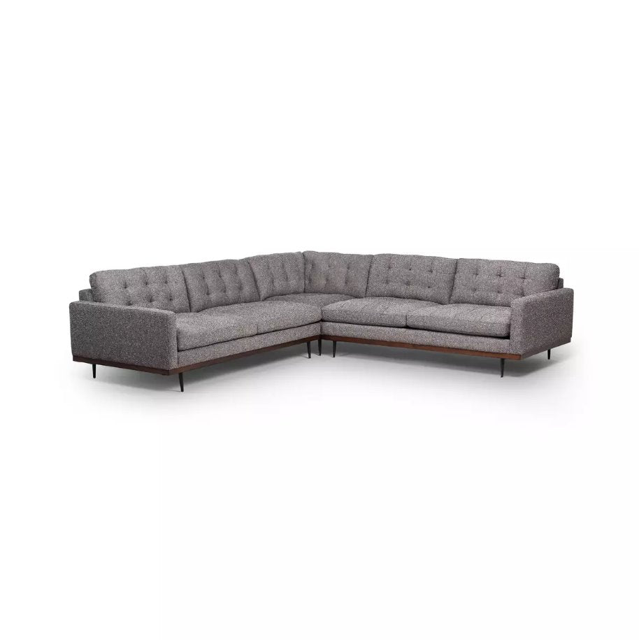 Lexi 3 Piece Sectional in Capri Ebony: Available at City Home PDX