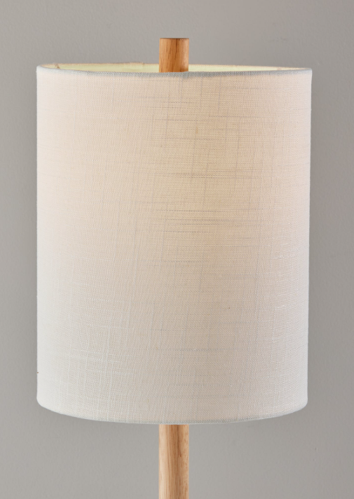 Maddox Table Lamp: Light-On Product Shade View