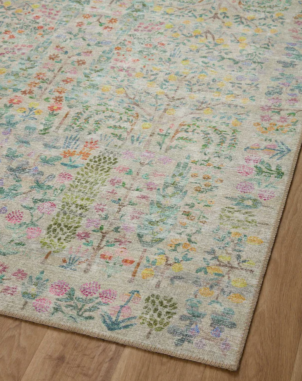 Rifle Paper Co. X Loloi Maison Rug in Grove Khaki: 2nd Pattern View