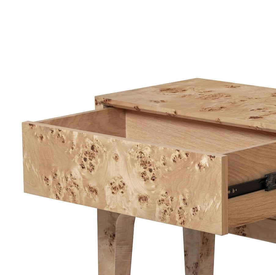 Mappa Console Table: Open Drawer View