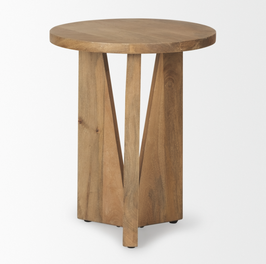 Mattius Accent Table-Light Wood: 2nd Product View