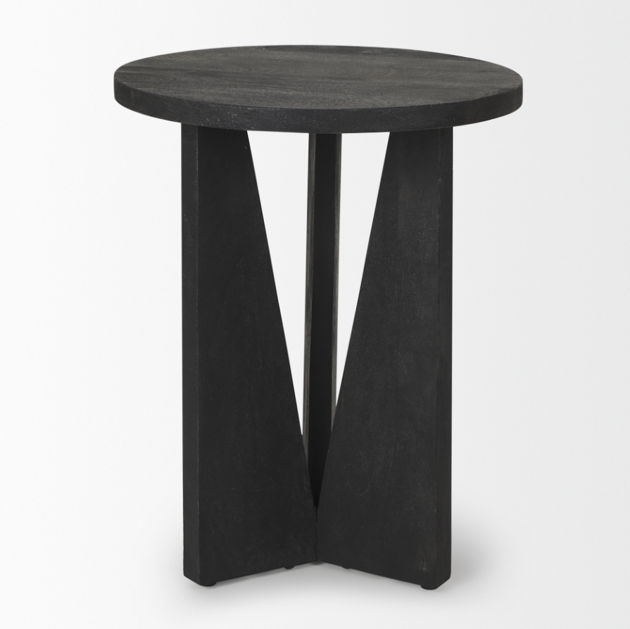 Mattius Accent Table-Black Wood: Available at City Home PDX