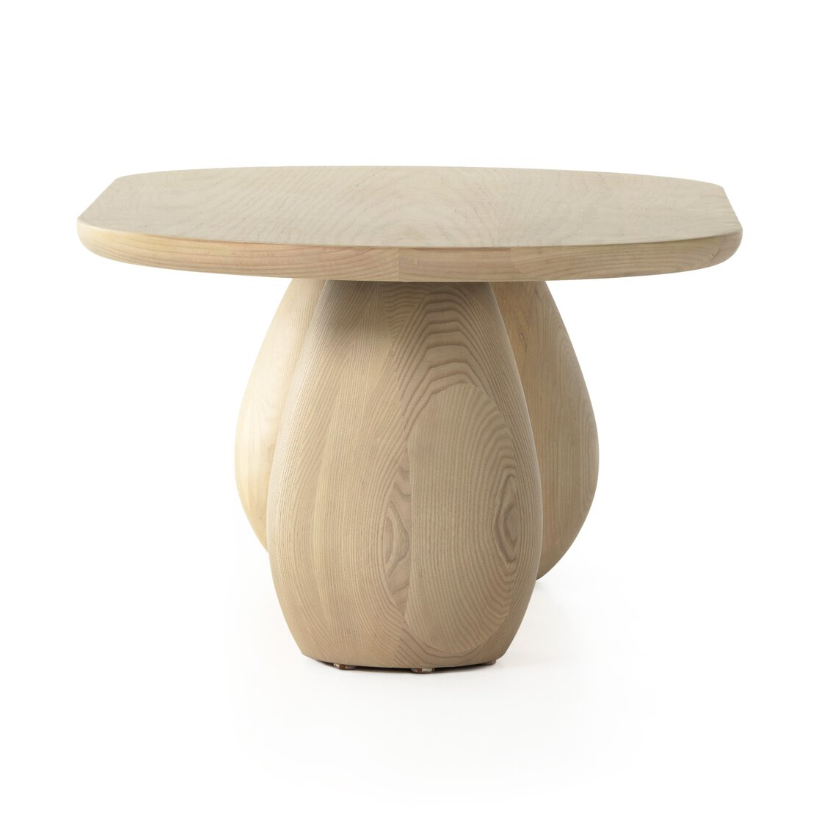 Merla Wood Coffee Table: Product Side View