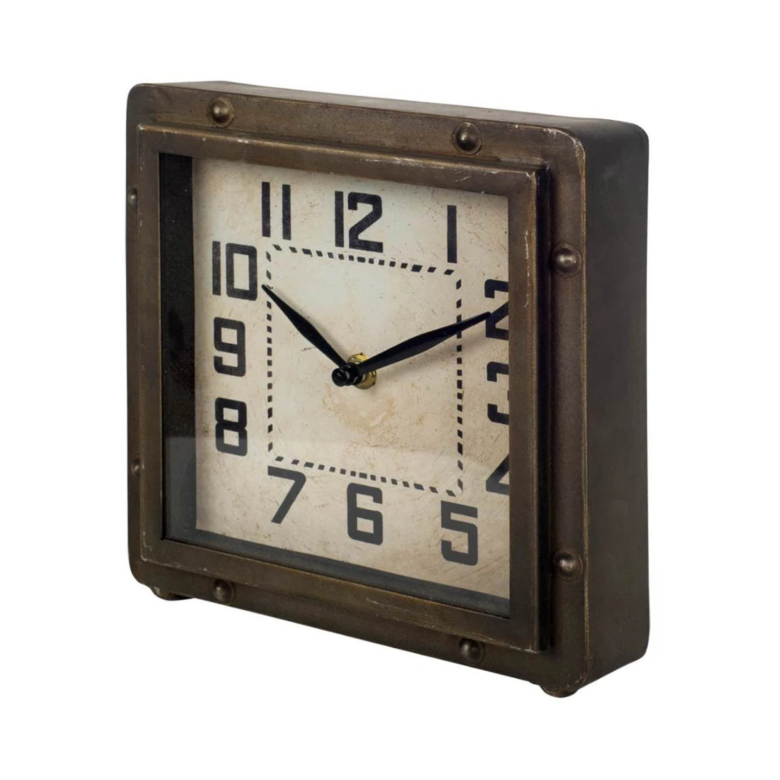Metal Square Table Clock: Available at City Home PDX