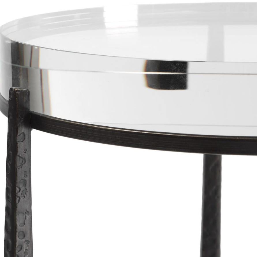 Midas Round Accent Table: 2nd Up-Close Product View