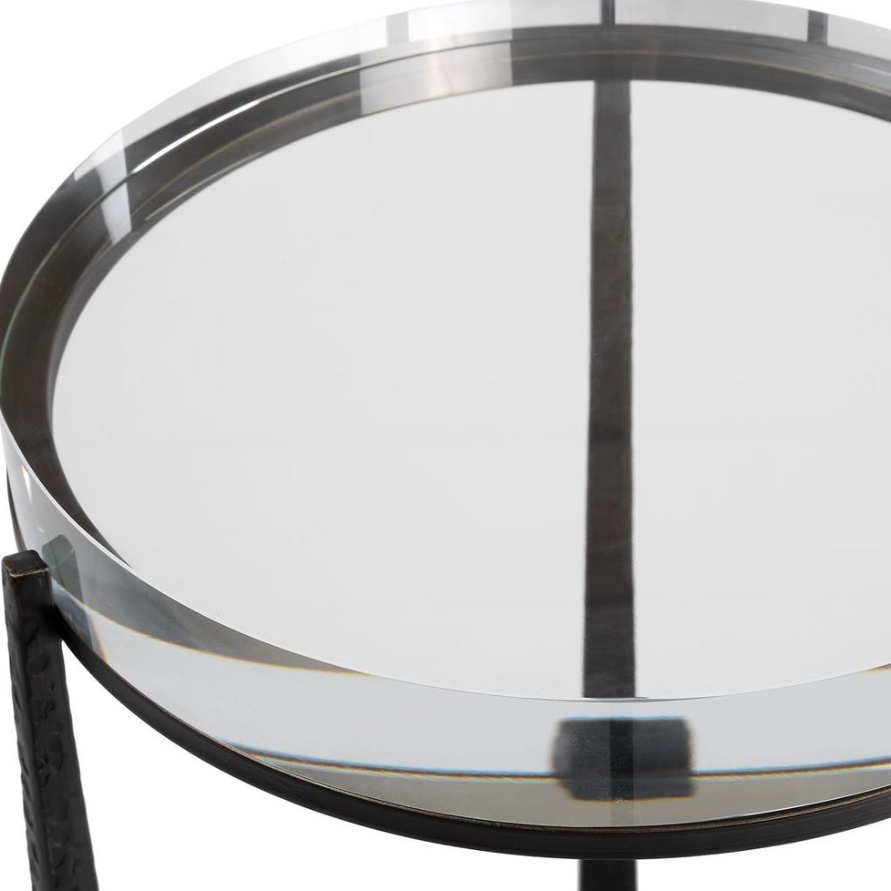Midas Round Accent Table: Up-Close Product View