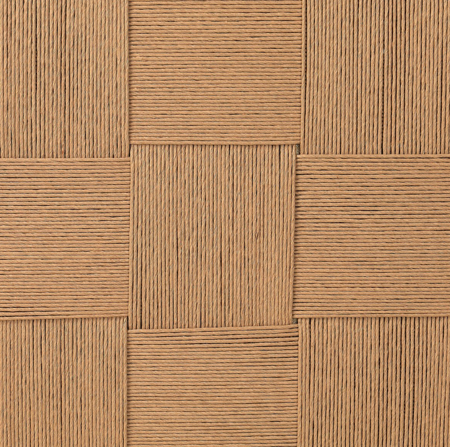 Malin Accent Bench: Natural Paper Cord Texture Seat