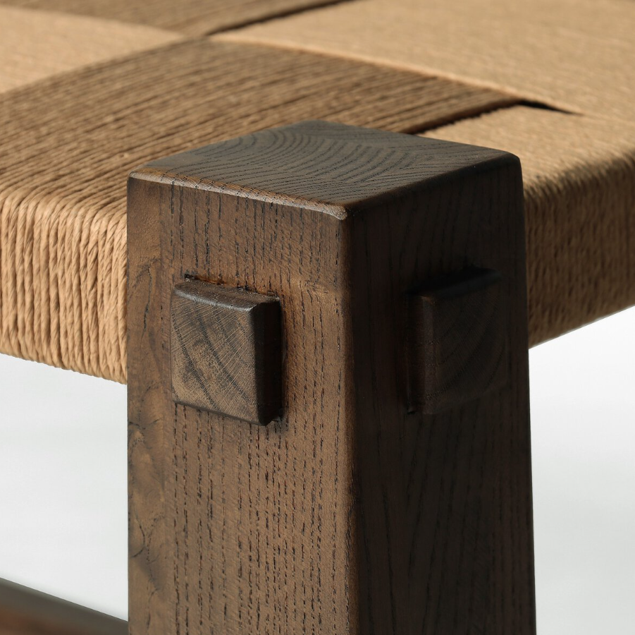 Malin Accent Bench: Up-Close Product Legs View